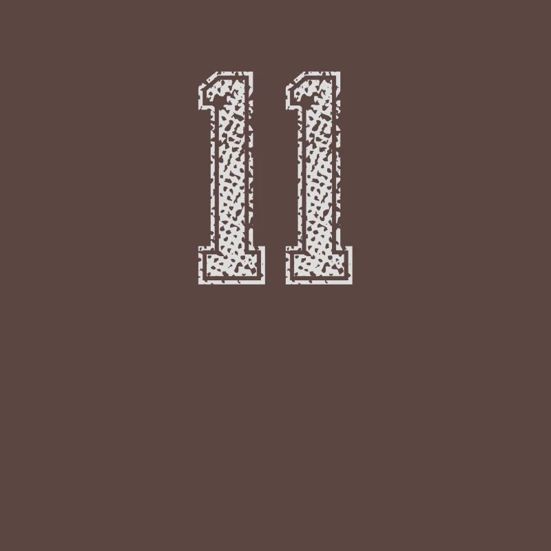 Nummer 11 Zahl Eins Eins Elf Geschenk