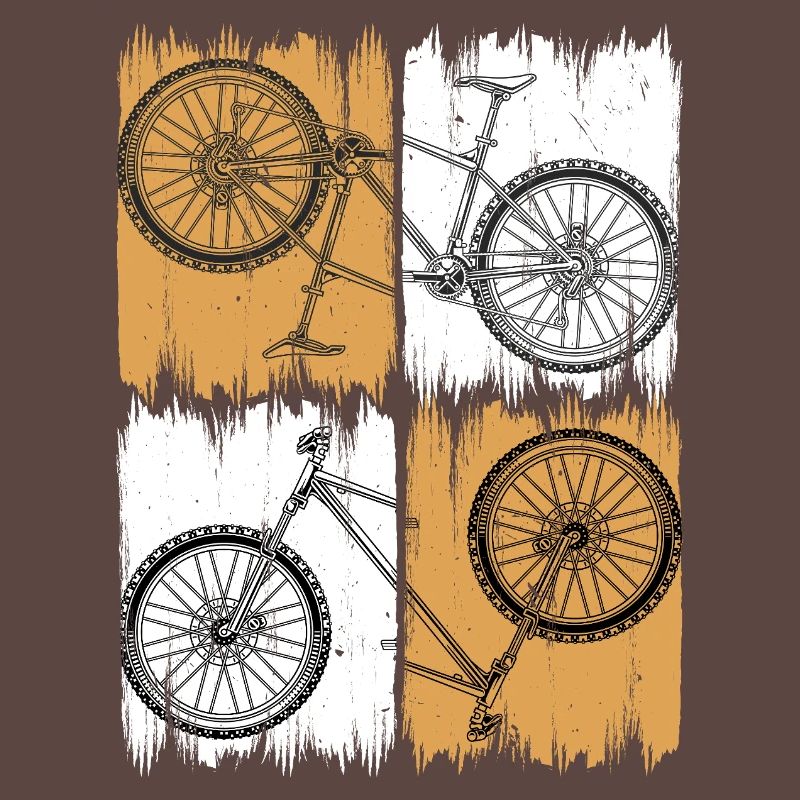 Grunge Split Bicycle Quad Artwork