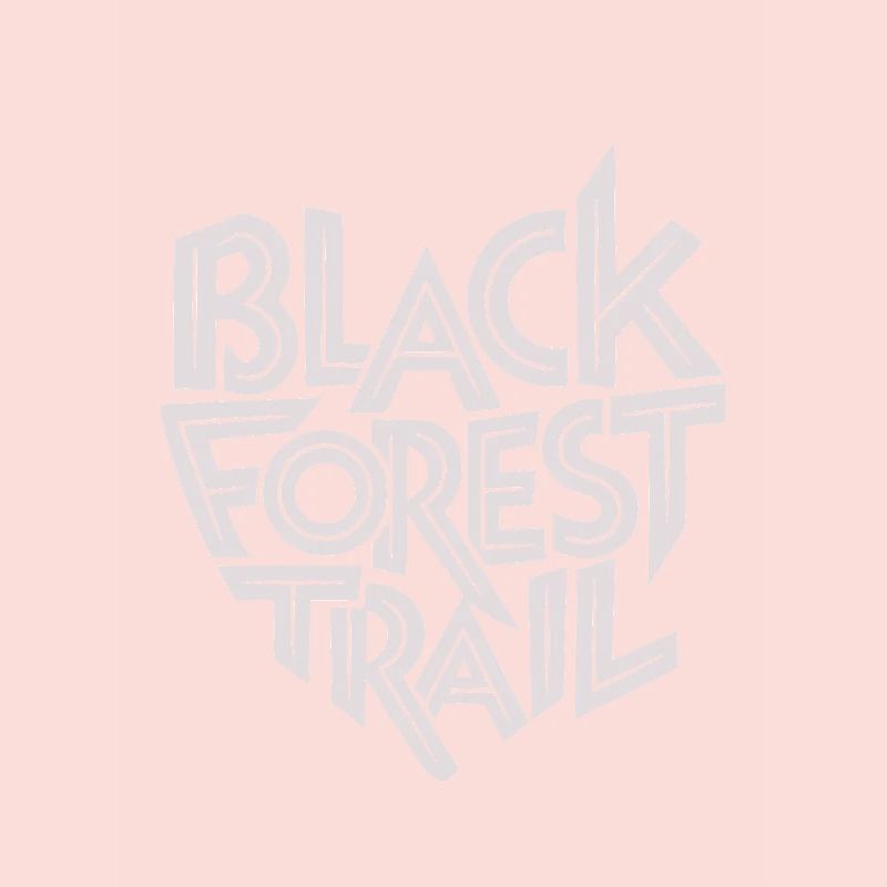 Black Forest Trail Typography Logo
