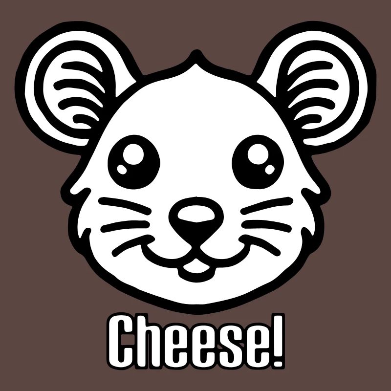 Cute looking Mouse - "Cheese" Design