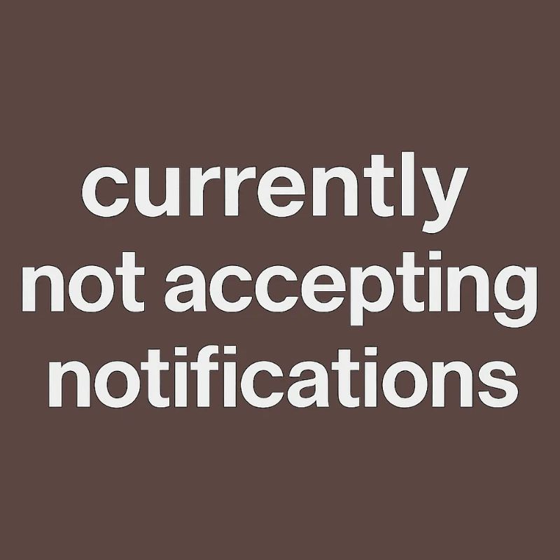n’accepte actuellement pas les notifications