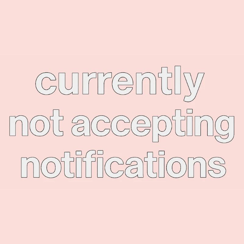 n’accepte actuellement pas les notifications