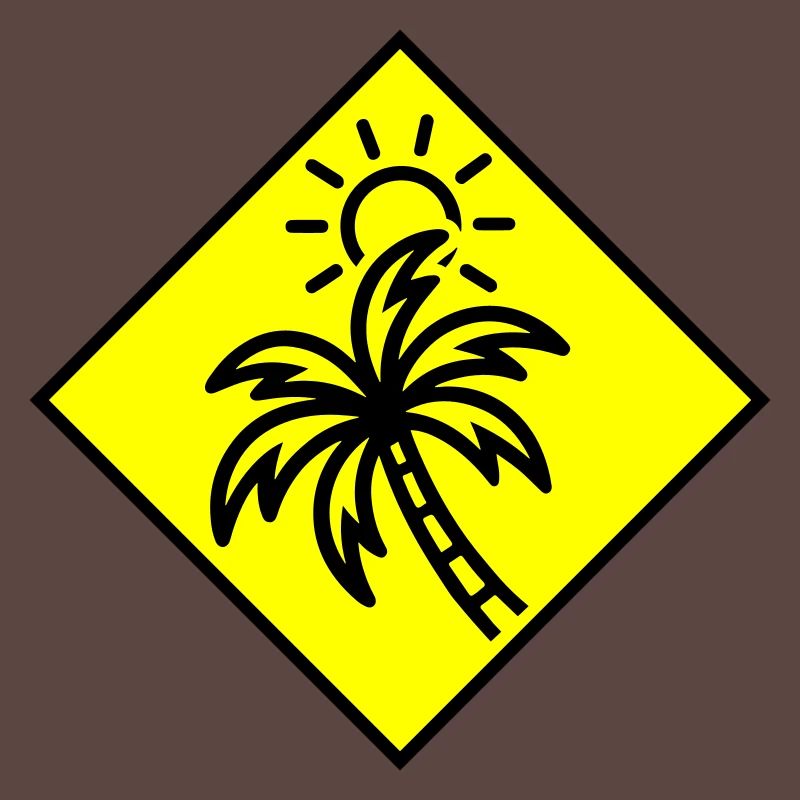 Palm Tree Sun Icon