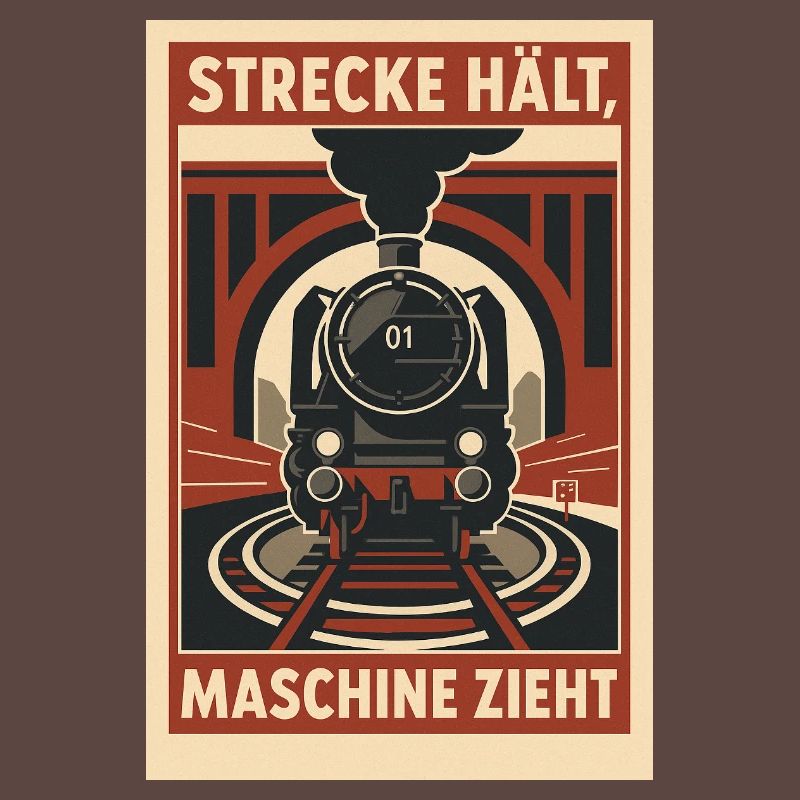 Railway Track Holds Machine Pulls