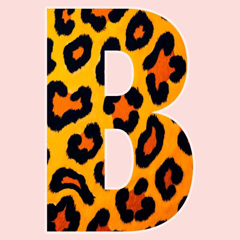 Monogramme LeopardB en look léopard