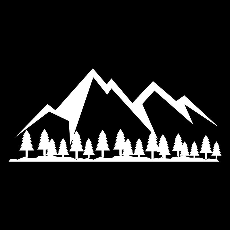 Berge und Wald