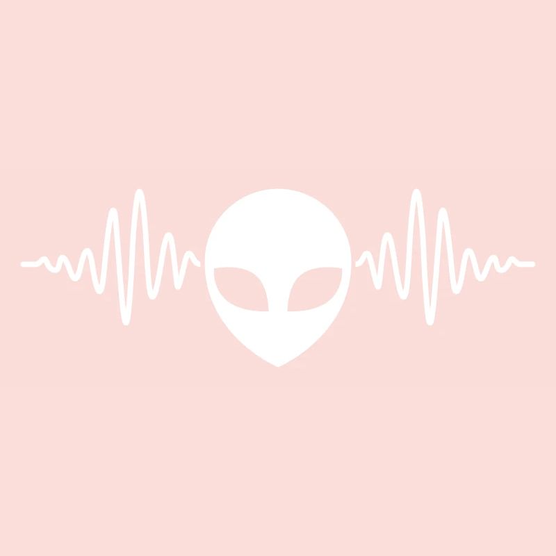 Frequenz Puls Alien Kopf