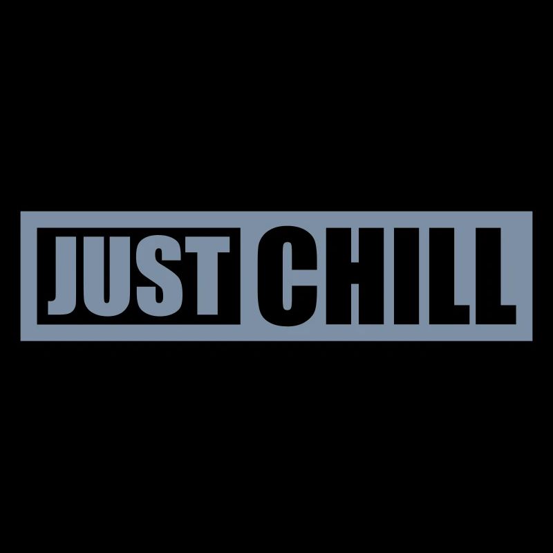 Logo Just Chill Texte