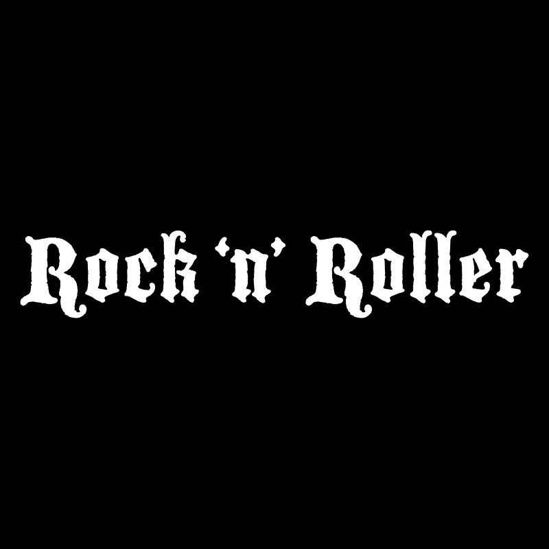 Rock 'n' Roller Logo White
