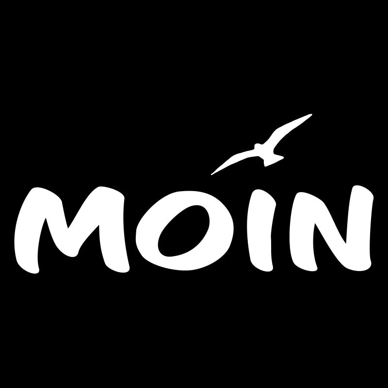 Moin mit Möwe weiß