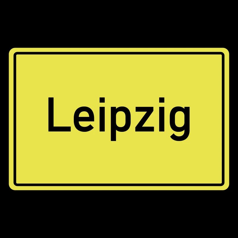 ortsschild leipzig