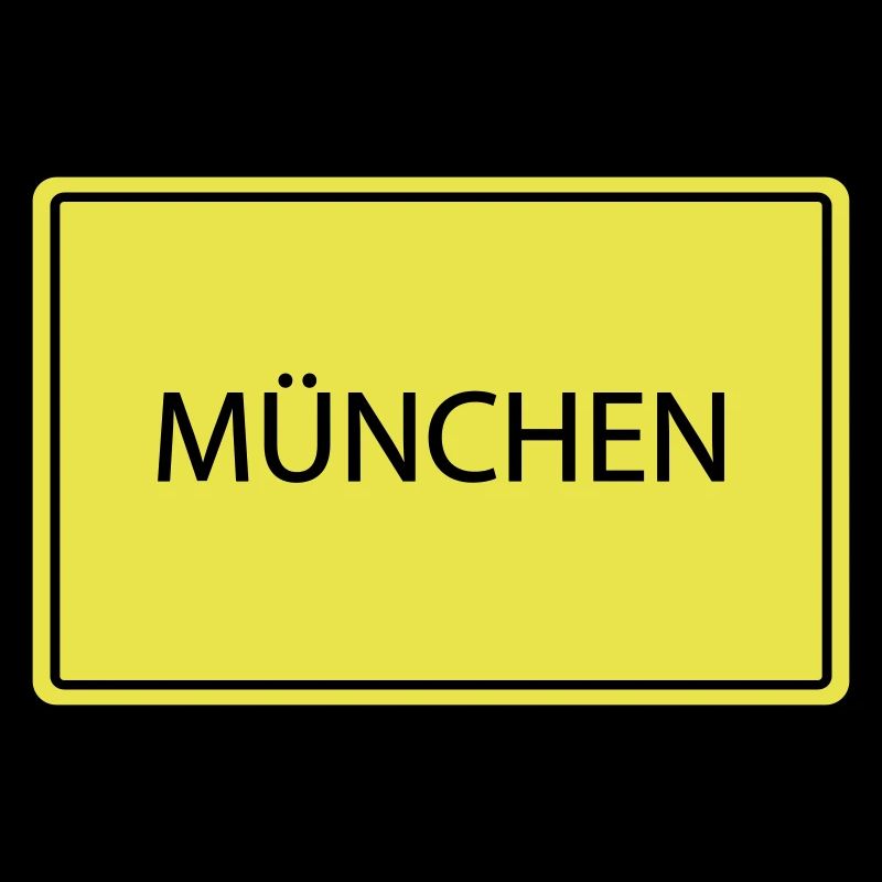 ortsschild münchen