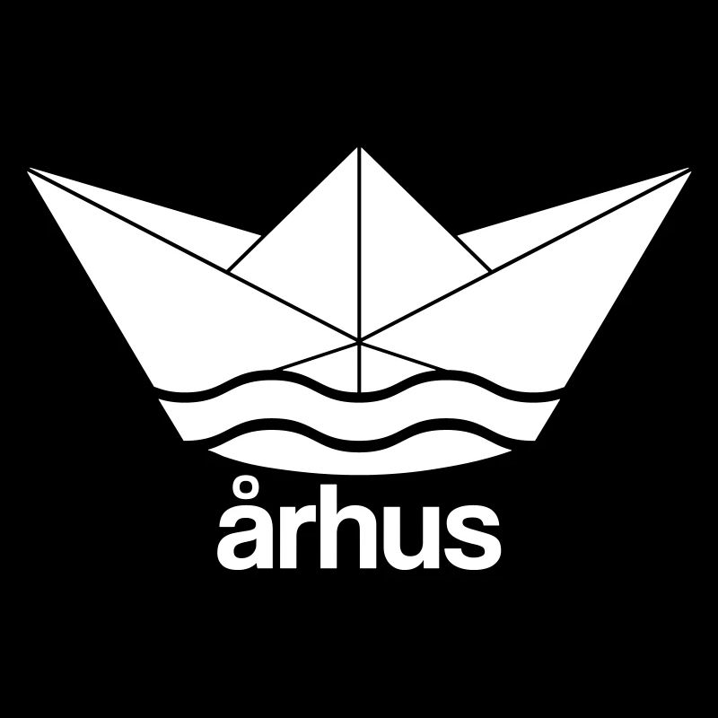 Cooles Århus Aarhus conception de bateau en papier