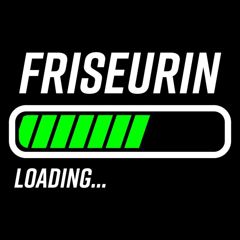 Friseurin Loading Ladebalken