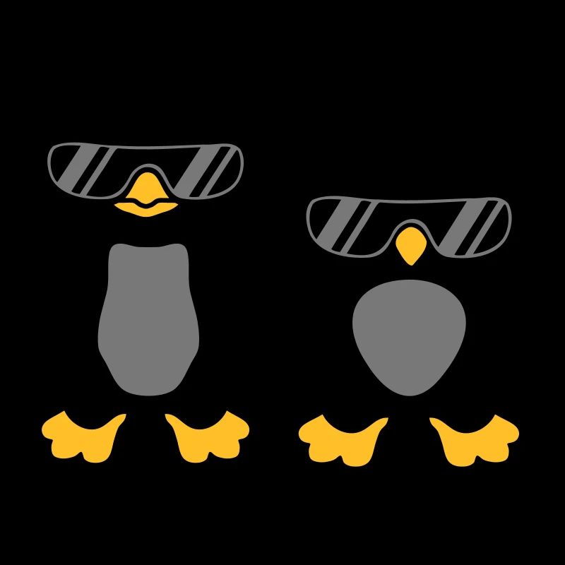 2 Sunglasses Penguin Friends
