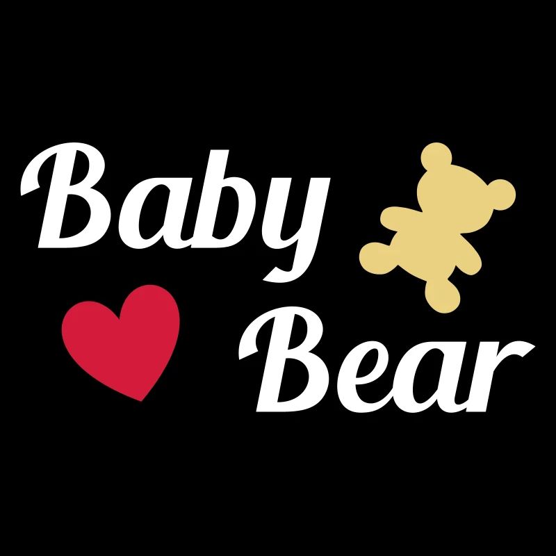 ★ Designfarben änderbar ★ Baby bear (Bär, Herz)