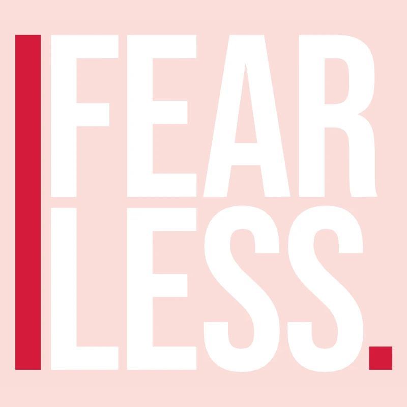 fearless Text Zitat Design