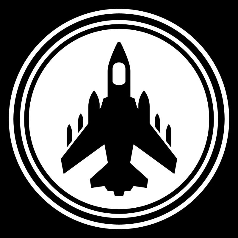 Airplane jet symbol