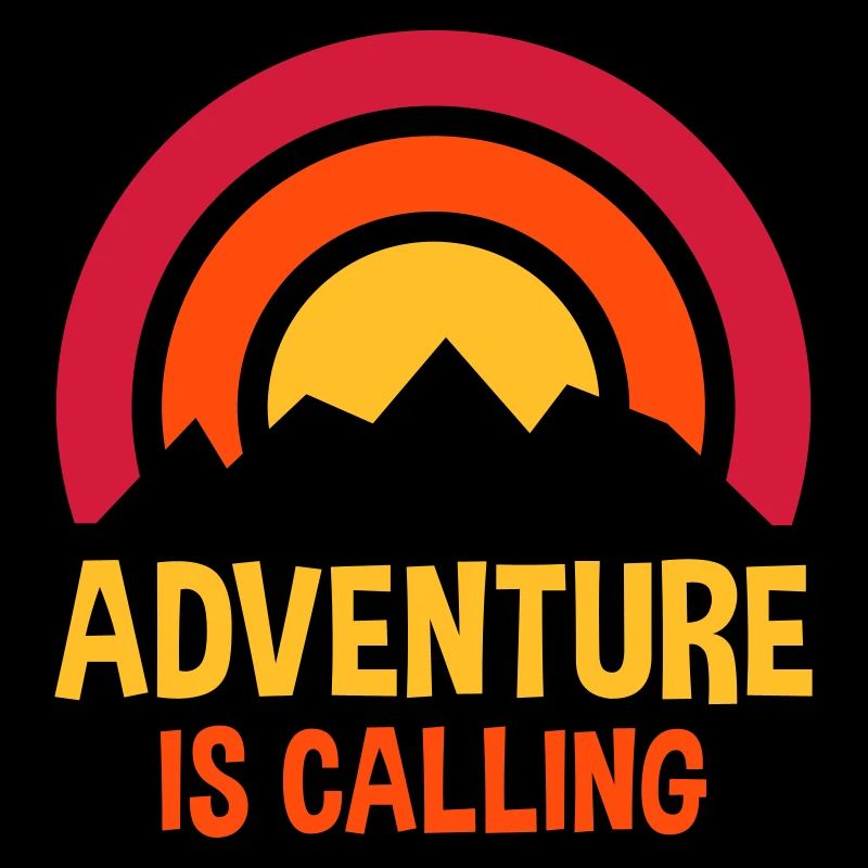 Adventure is calling (Sonne hinter Bergkamm)