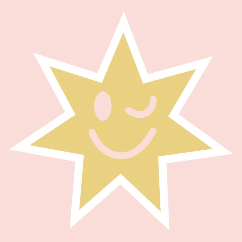 Smiling little star - christmas design