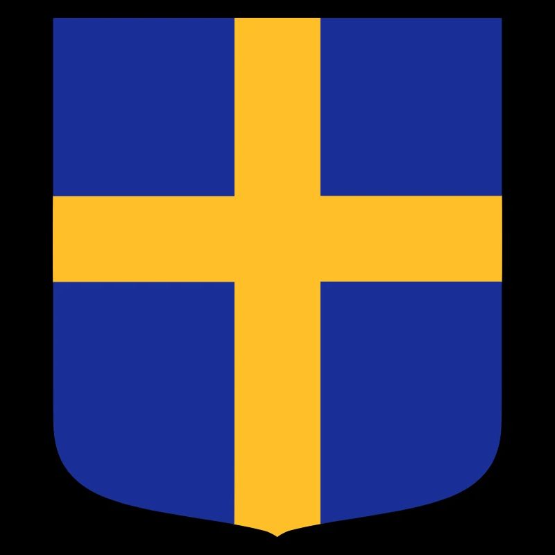 Drapeau bouclier Suède