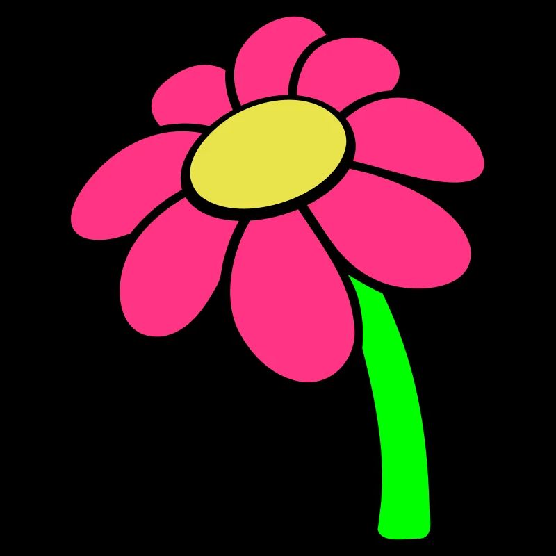 Petite Fleur Marguerite Décoratif Jaune Violet Design