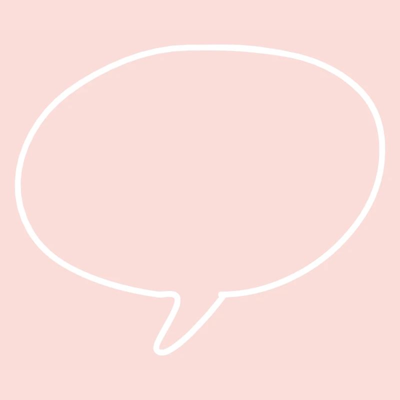 Round speech bubble