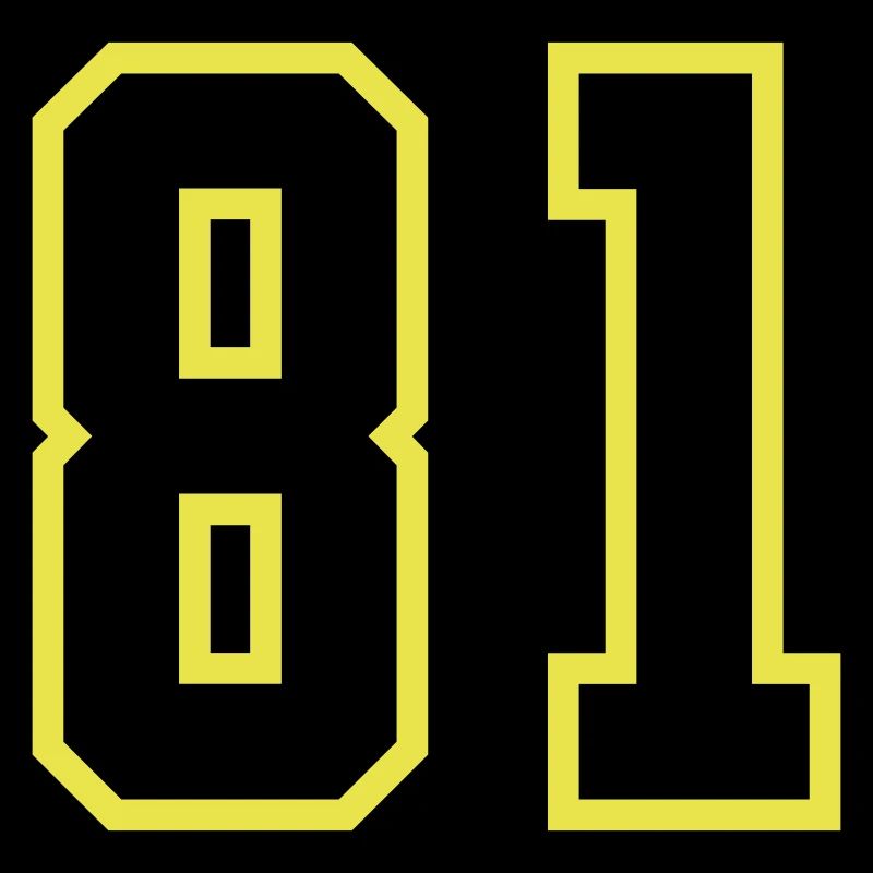 Maillot à numéros 81