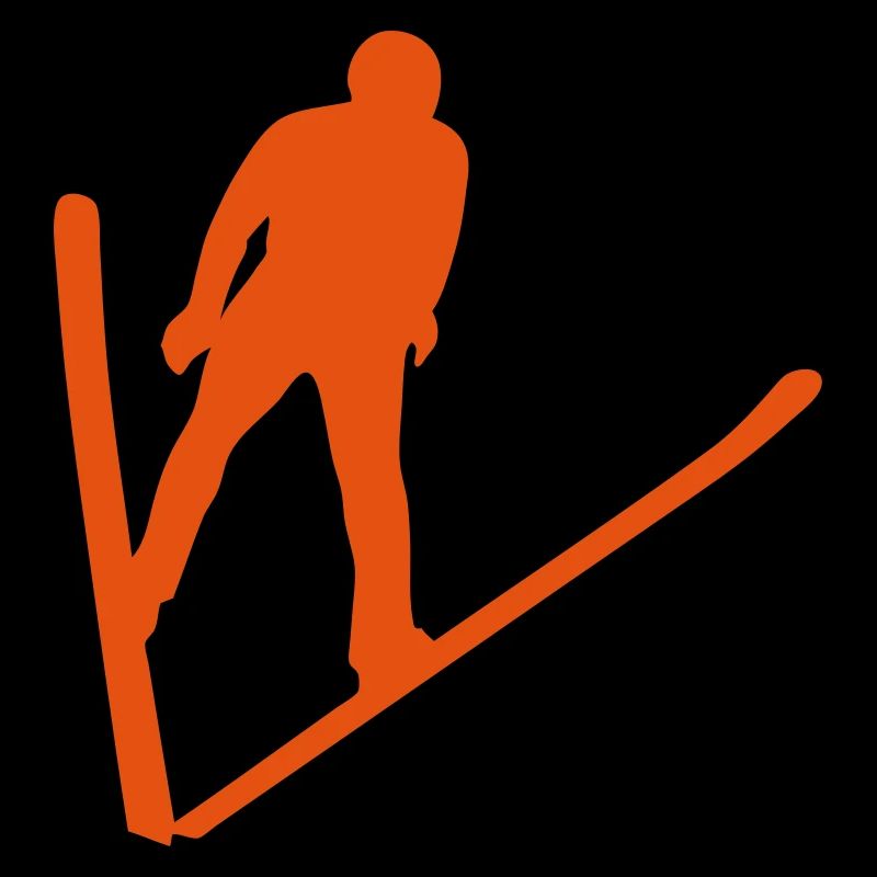 ski jump combines nordic silhouette 2