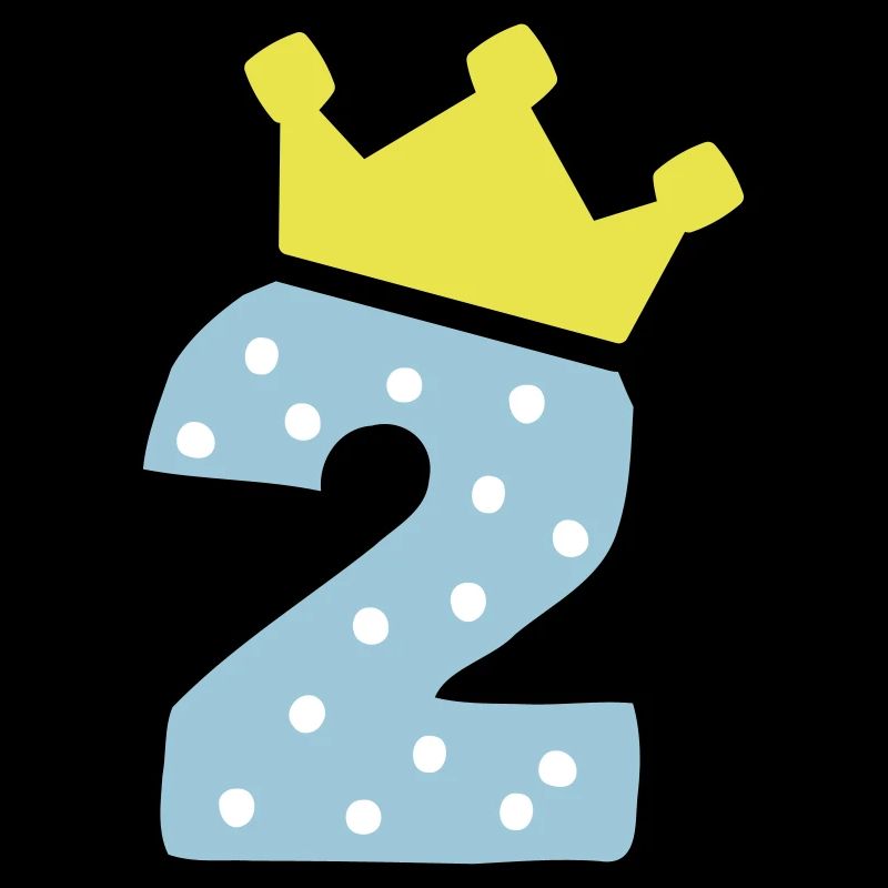 2 Couronne 2 anniversaire 2 ans
