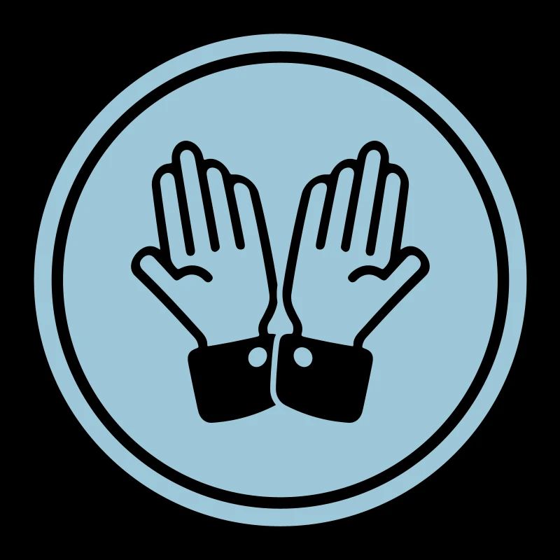 cercle de prière des mains