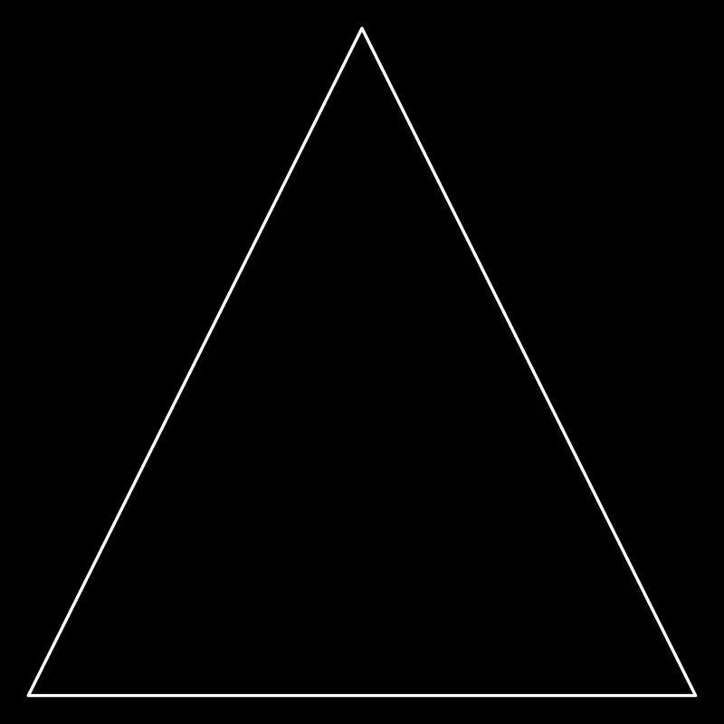 Triangle simple, minimaliste, simple, beau!