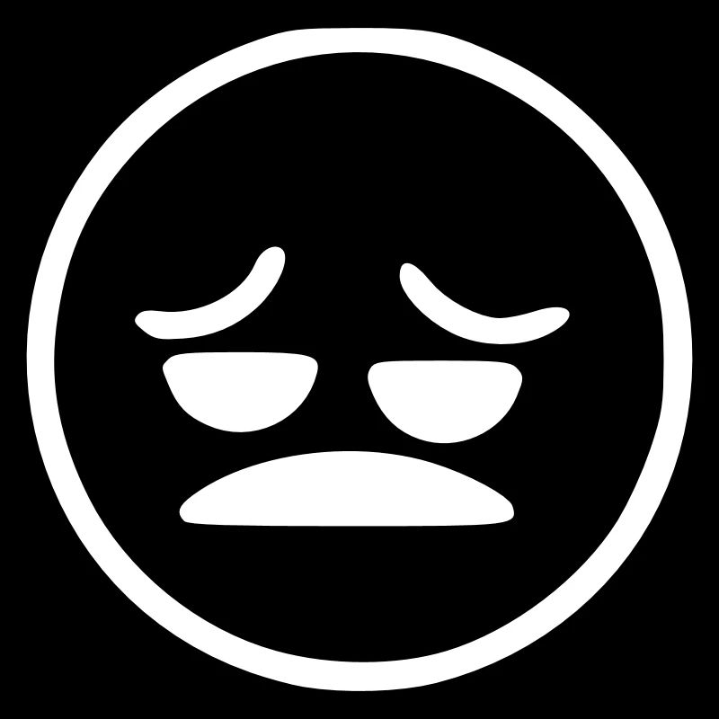 Emoji esquisse blanc maléfique