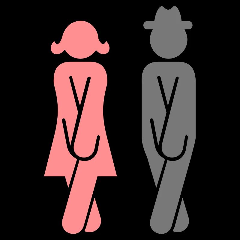 Notdurft Couples / couple in need of the loo (2c)