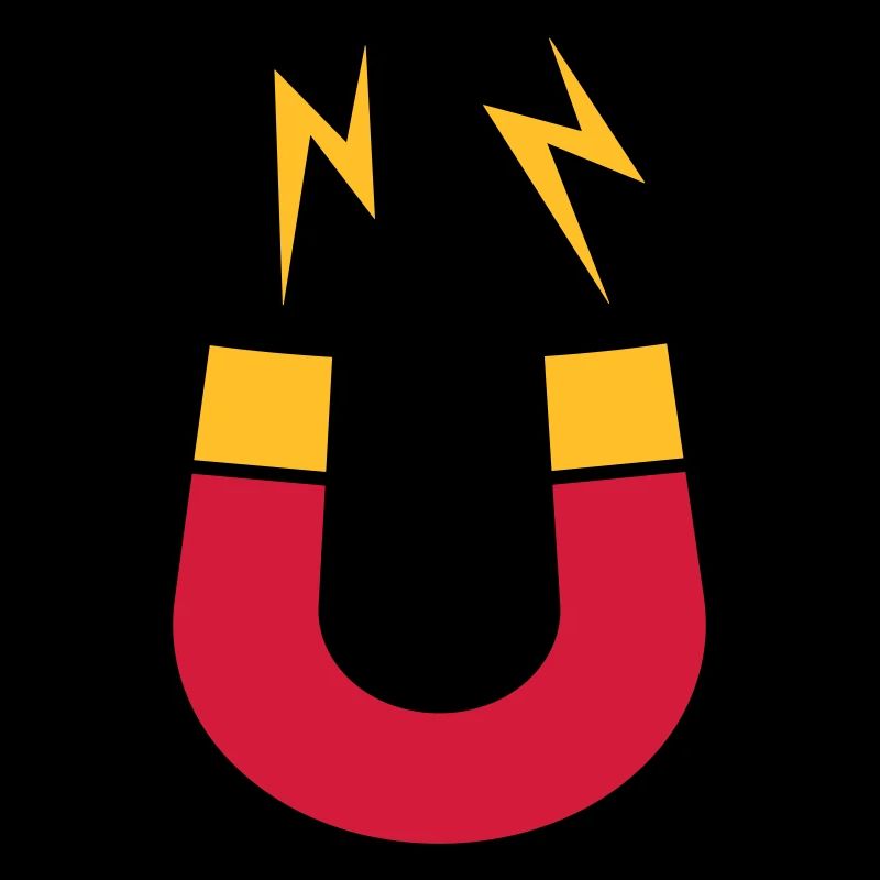 Lightning magnet logo funny