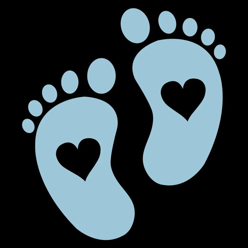 bébé pieds coeurs