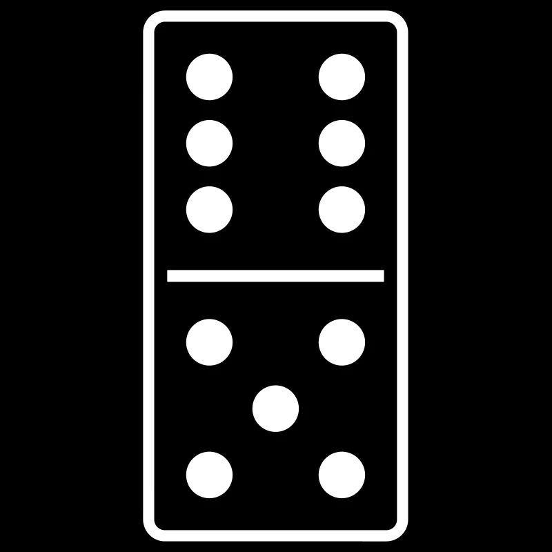 DOMINO STONE 6: 5 - VARIABLE COLOR - VECTOR DESIGN!