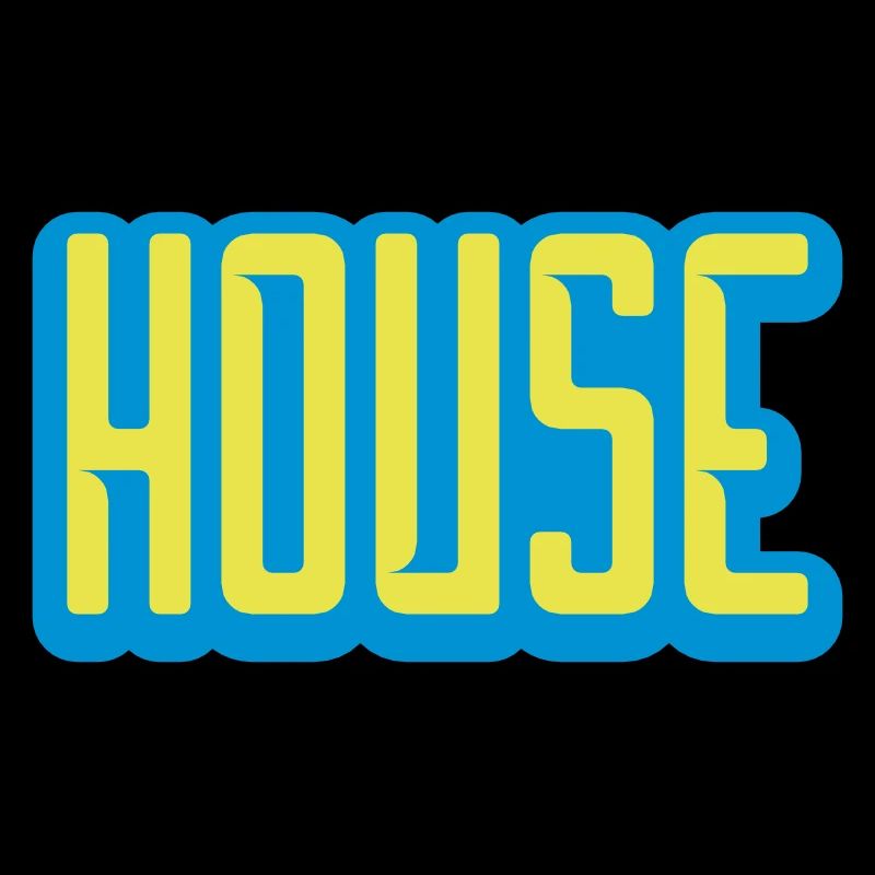 Conception de logo de lettrage de maison