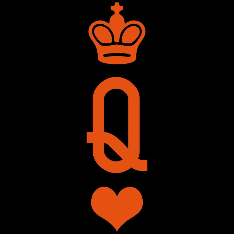 KING & QUEEN card game partner look