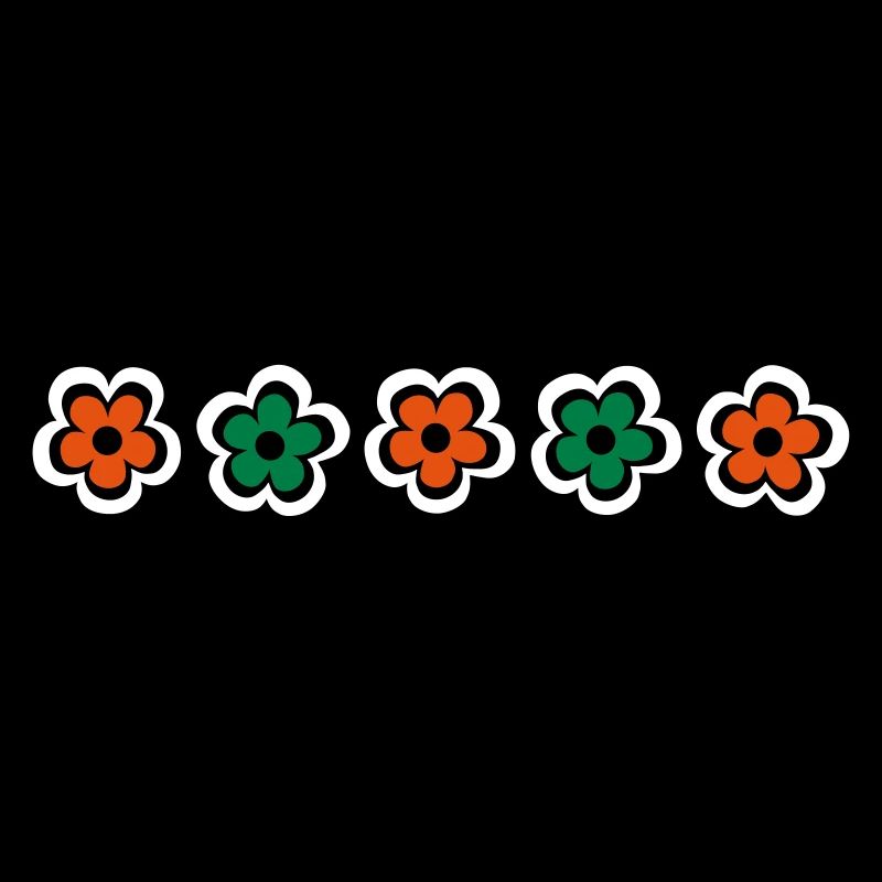 retro flower