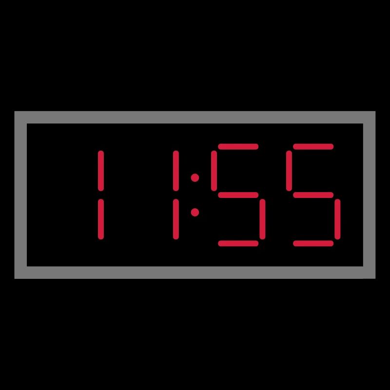 ★ design colors changeable ★ digital clock 11:55 clock