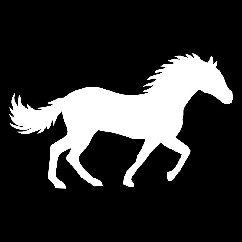 Rennendes Pferd Silhouette Design