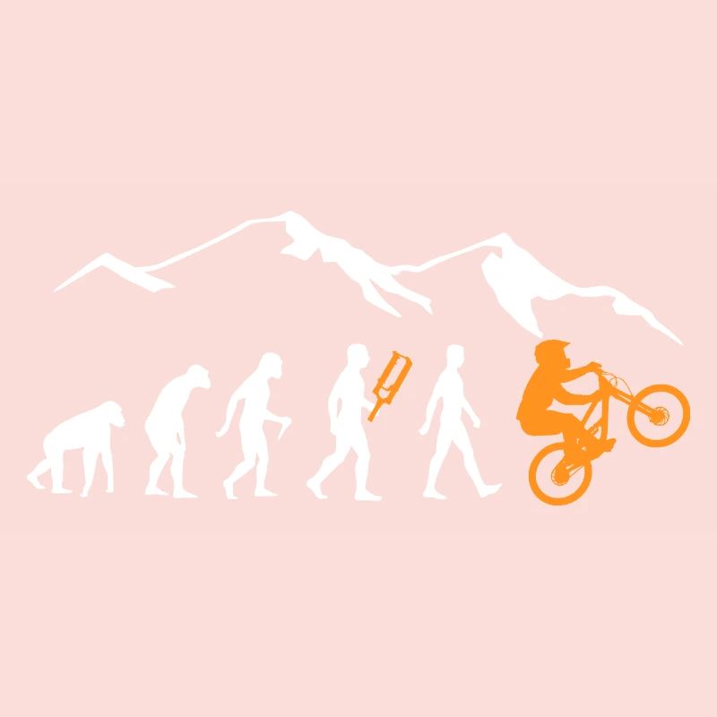 Evolution mountain bikers