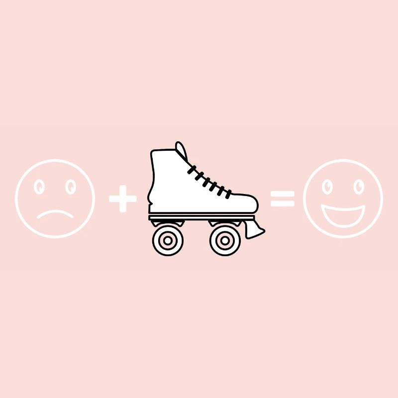 Roller Skates funny smile - Roller Skating