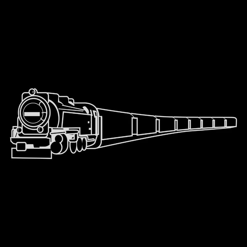 vinted retro railway train