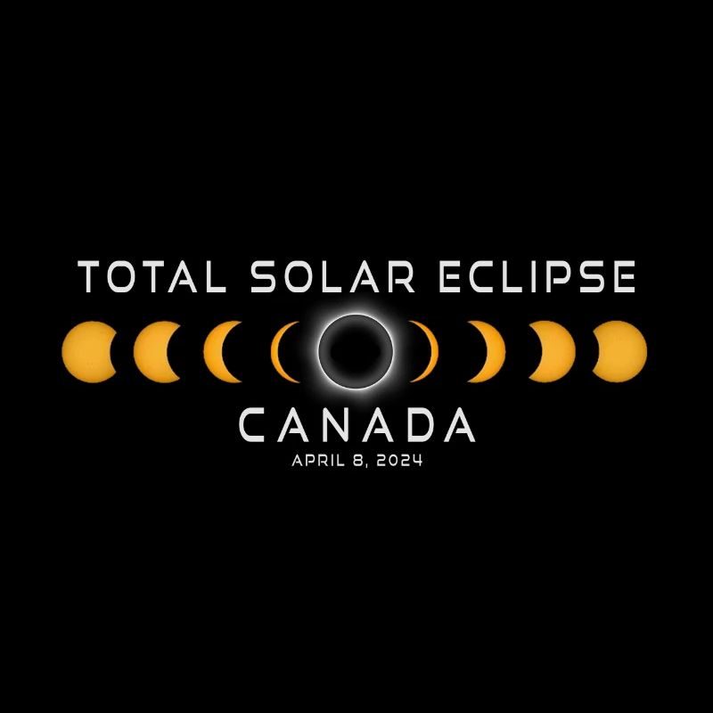 Éclipse solaire du Canada 2024 8 avril Souvenir