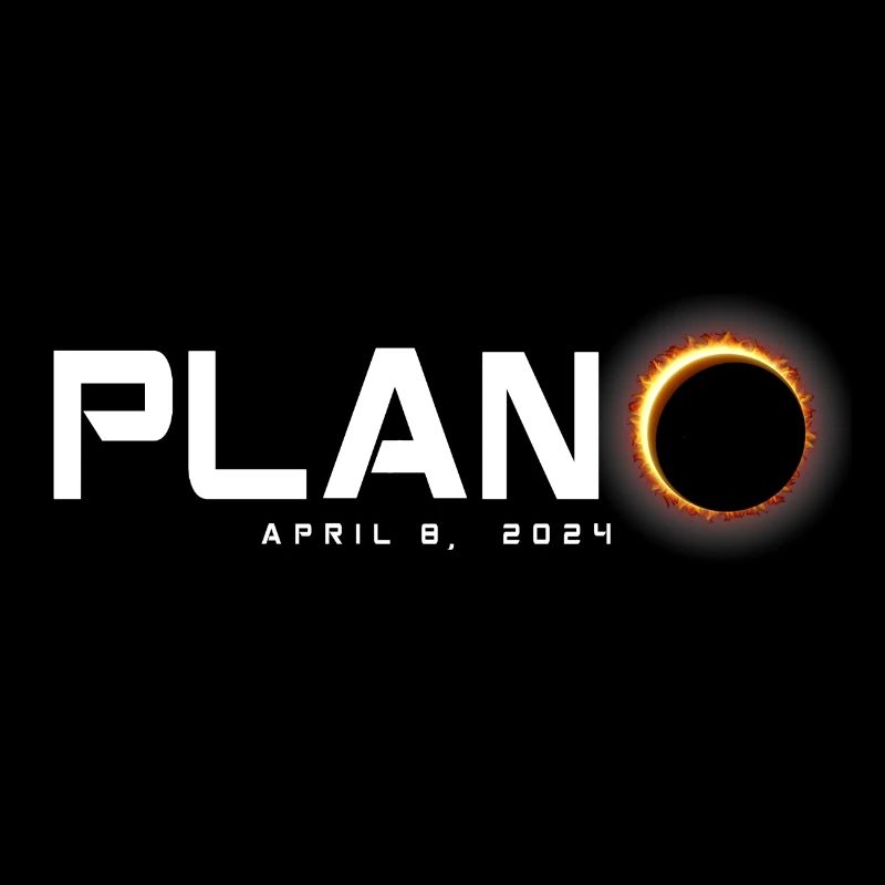 Plano Texas 2024 Eclipse Souvenir 8 avril