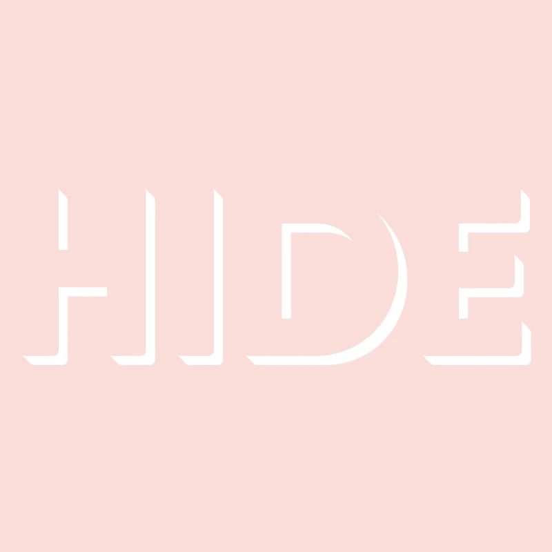 HIDE, white fantastic empty space effect!