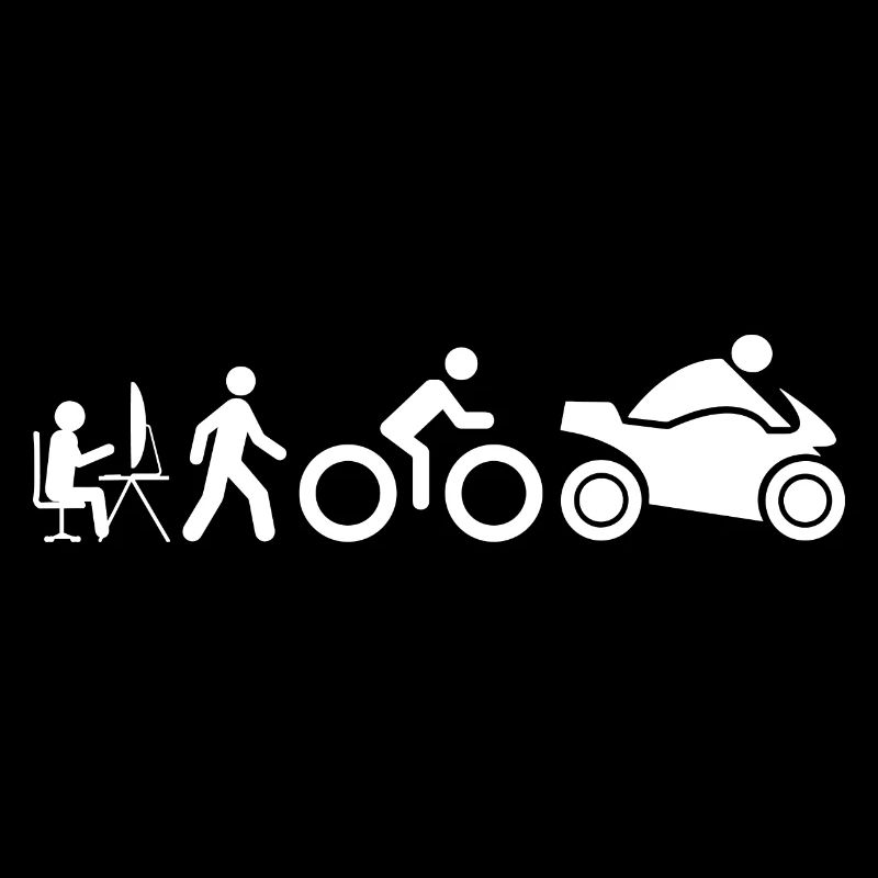 Evolution eines sitzenden Homosapiens zum Biker