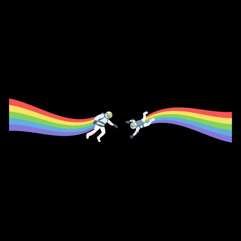 Pride Astronaut Regenbogen LGBT CSD Gay Geschenk